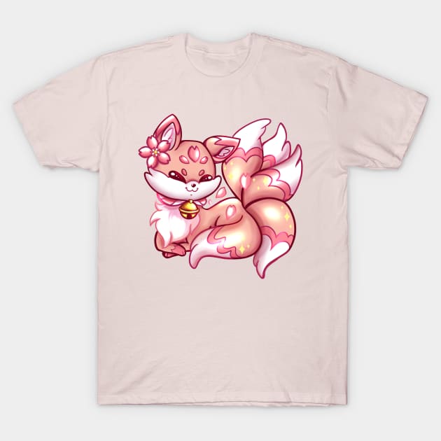 Sakura Kitsune T-Shirt by Animechristy